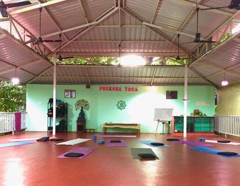 Yoga room with opened walls.
